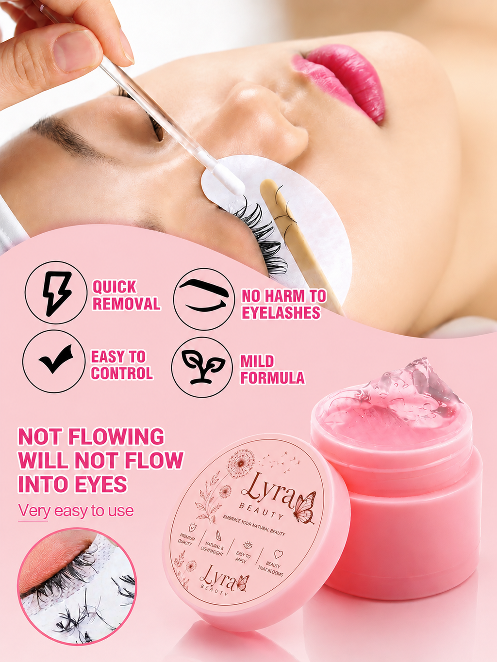 Lashe glue remover