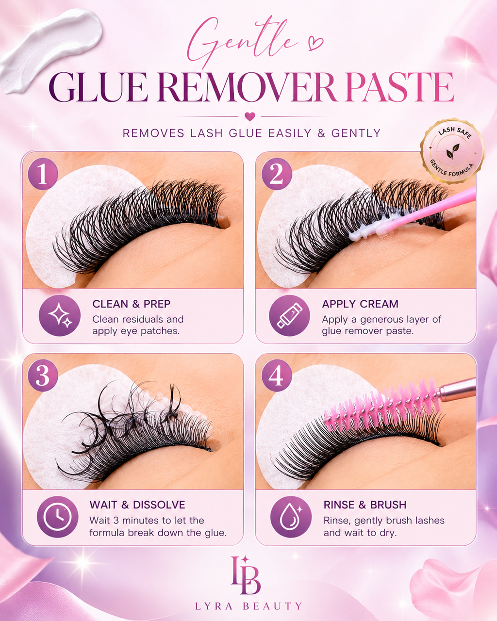 Lashe glue remover